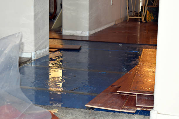Professional Flood Damage Restoration technician working in Succasunna, NJ